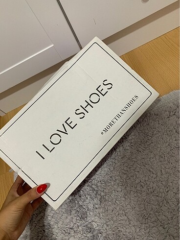 ı love shoes bağcıklı topuklu ayakkabı