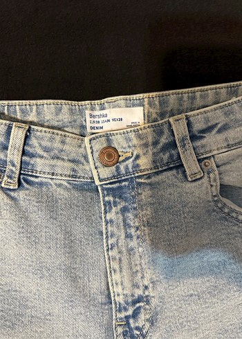 Bershka kot şort - Görsel 2