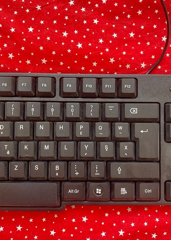 Kablolu Siyah Standart Klavye f klavye - Görsel 4