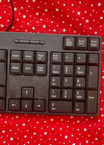 Kablolu Siyah Standart Klavye f klavye - Görsel 2