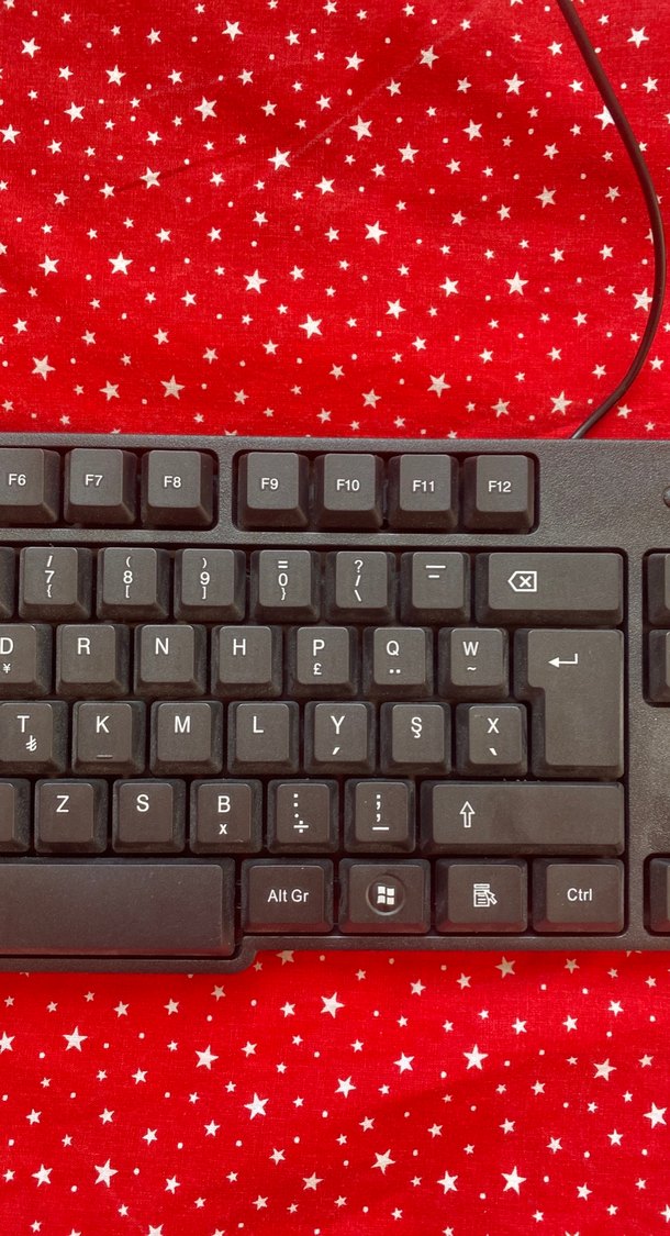 Kablolu Siyah Standart Klavye f klavye - Görsel 4