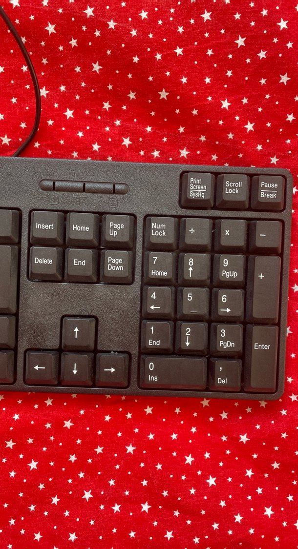 Kablolu Siyah Standart Klavye f klavye - Görsel 2