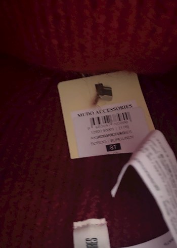 Bordo Örgü Kadın Bere - Görsel 3