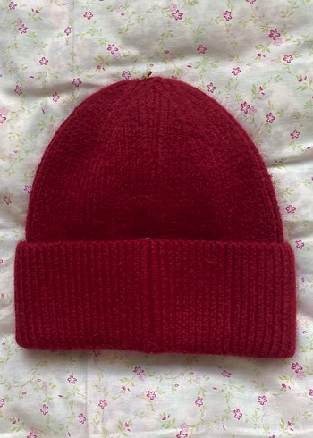 Bordo Örgü Kadın Bere - Görsel 2