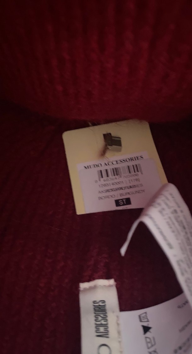 Bordo Örgü Kadın Bere - Görsel 3