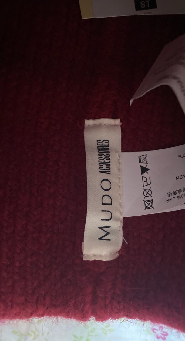 Bordo Örgü Kadın Bere - Görsel 4