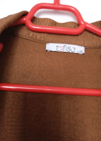 Kahverengi Uzun Süet Kadın hirka - Görsel 4