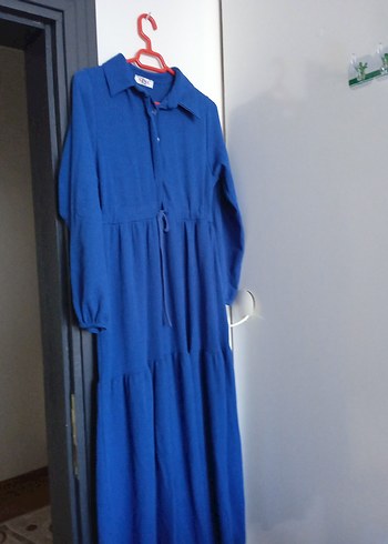 Mavi Uzun elbise - Görsel 2