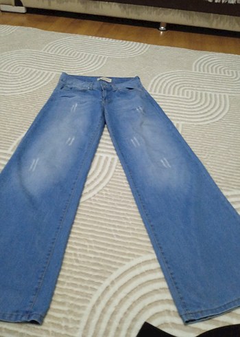 Mavi Kadın Denim Geniş Paça Jean - Görsel 2