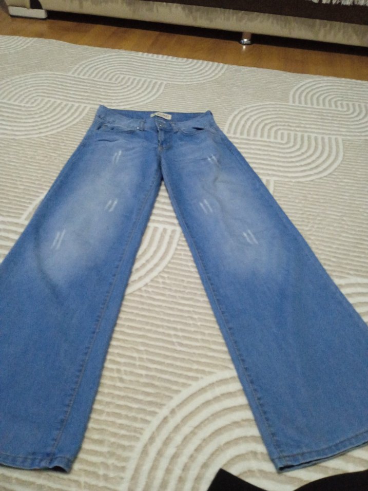 Mavi Kadın Denim Geniş Paça Jean - Görsel 2