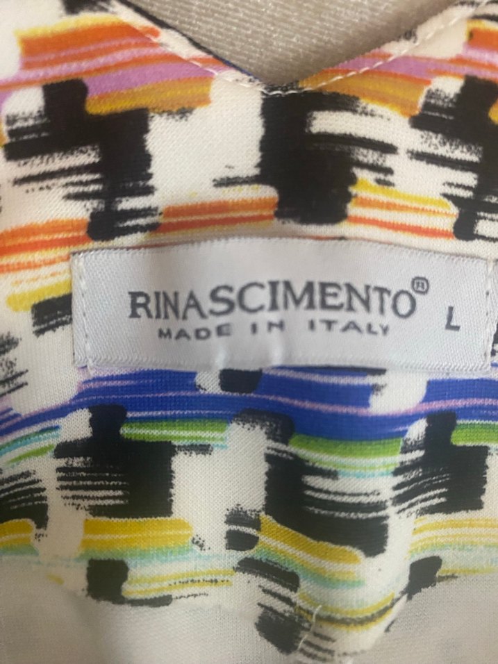 Renkli Midi V Yaka Kadın Elbise - Görsel 3