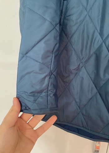Mavi kapitone mont - Görsel 3