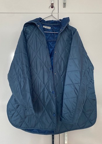 Mavi kapitone mont - Görsel 2