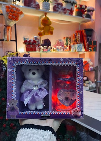 Renkli Peluş Ayıcık Seti ışıklı - Görsel 2