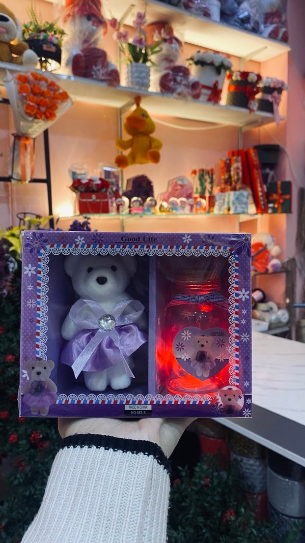 Renkli Peluş Ayıcık Seti ışıklı - Görsel 2