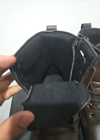 Acı Kahverengi orijinal suni Deri Erkek Bot - Görsel 4