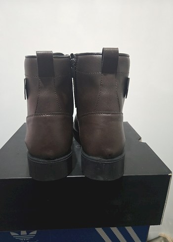 Acı Kahverengi orijinal suni Deri Erkek Bot - Görsel 6