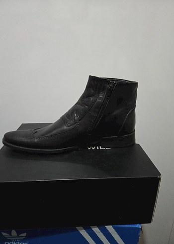 Erkek Siyah ORJINAL Deri Bot - Görsel 2
