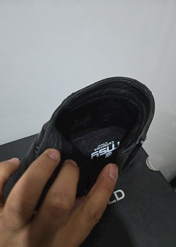 Erkek Siyah ORJINAL Deri Bot - Görsel 4