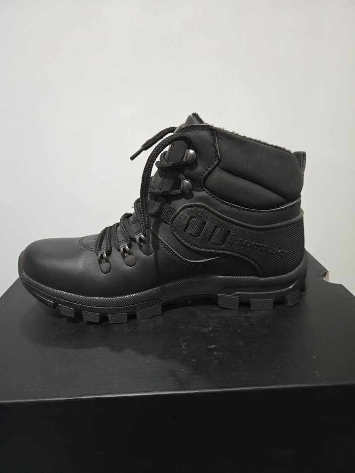 Siyah Erkek Biker Bot - Damperjack - Görsel 2