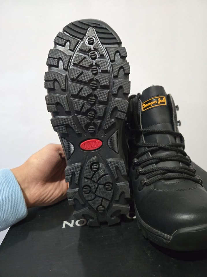 Siyah Erkek Biker Bot - Damperjack - Görsel 4