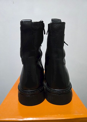 Siyah Deri Erkek Bot - Görsel 7