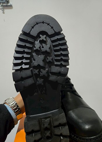 Siyah Deri Erkek Bot - Görsel 5