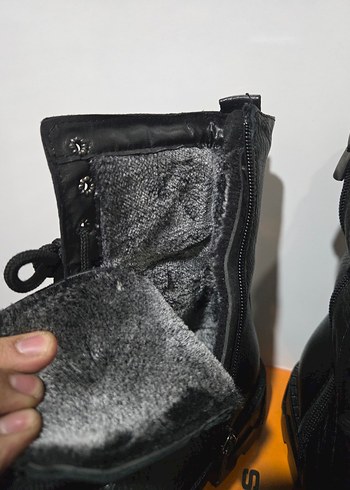 Siyah Deri Erkek Bot - Görsel 6