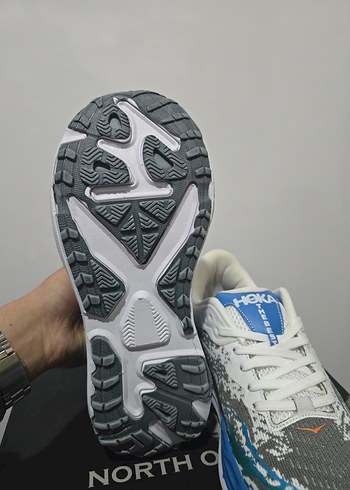 Gri Çok Renkli Bağcıklı Erkek Koşu Ayakkabısı - Görsel 4