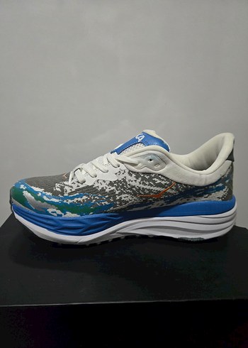 Gri Çok Renkli Bağcıklı Erkek Koşu Ayakkabısı - Görsel 2