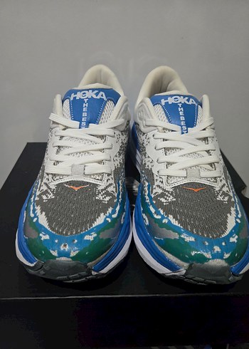 Gri Çok Renkli Bağcıklı Erkek Koşu Ayakkabısı - Görsel 3