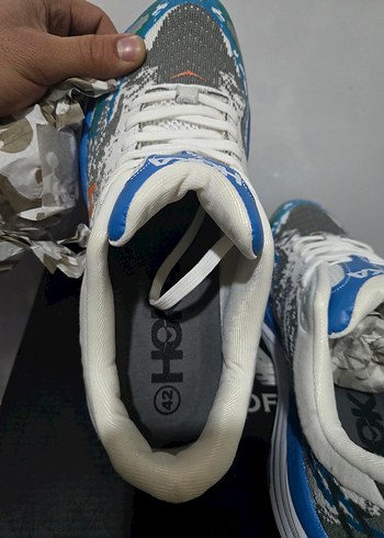 Gri Çok Renkli Bağcıklı Erkek Koşu Ayakkabısı - Görsel 6