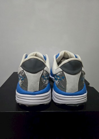 Gri Çok Renkli Bağcıklı Erkek Koşu Ayakkabısı - Görsel 5