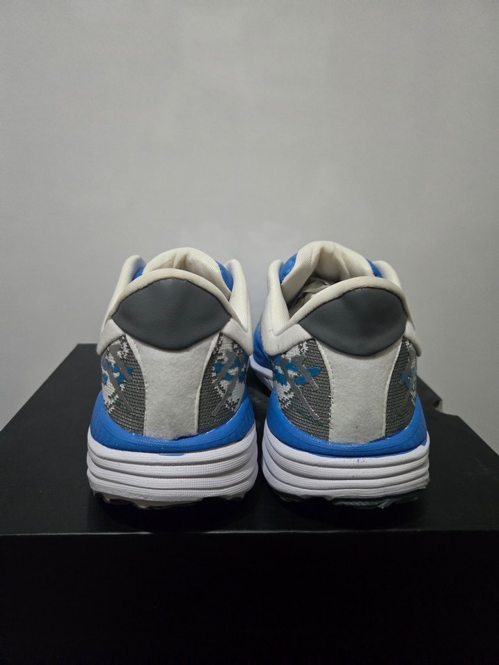 Gri Çok Renkli Bağcıklı Erkek Koşu Ayakkabısı - Görsel 5