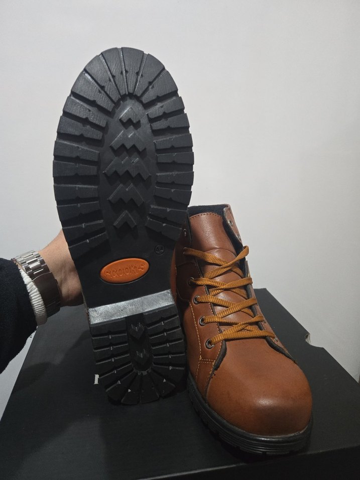 Kahverengi Tokalı Erkek Deri Bot - Görsel 4