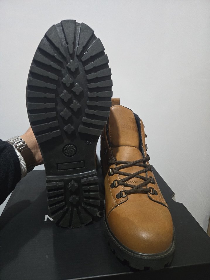 Kahverengi Deri Erkek Bağcıklı Bot - Görsel 4