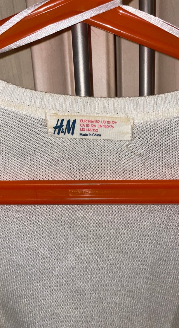 Beyaz Triko V Yaka Kız cocuk Bolero - Görsel 4