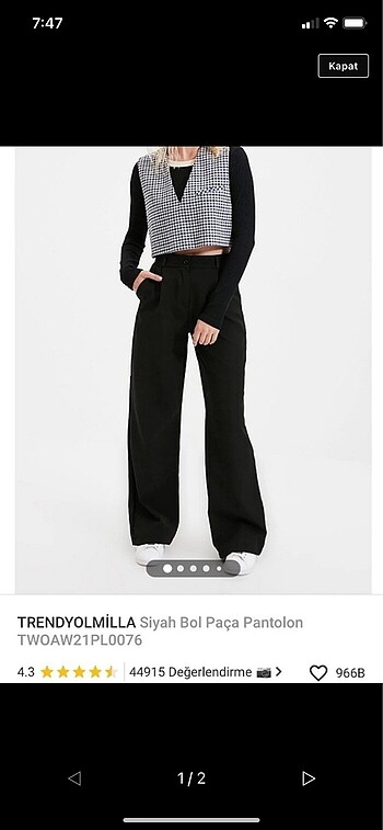 Trendyolmilla kumaş pantolon