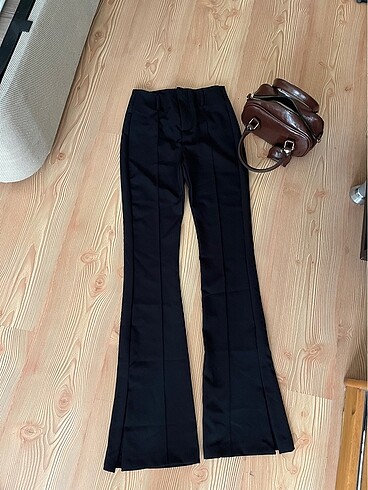 Kumaş İspanyol paça pantolon