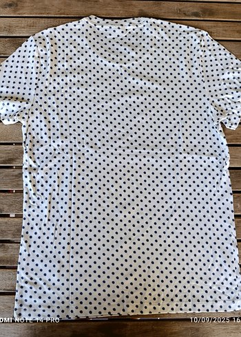 J. Lindeberg Beyaz Puantiyeli Kısa Kollu Tişört - Görsel 3