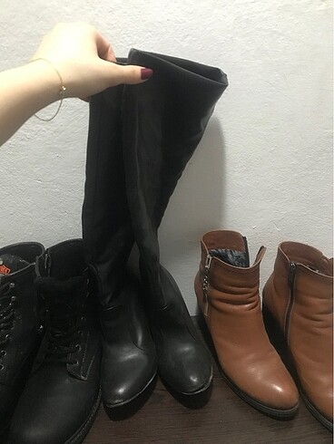 37 Beden siyah Renk Çizme yeni