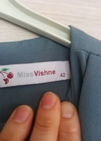 Gri Uzun Kadın Elbise Zincir Detaylı - Görsel 3