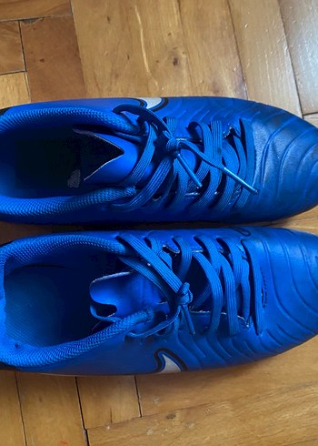 Erkek Lacivert Futbol Ayakkabısı Velcro Bağcıklı - Görsel 2