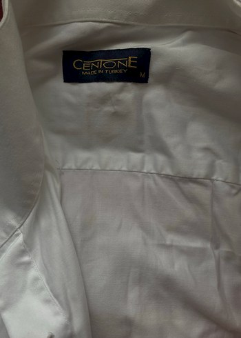 Cenione Beyaz Düğmeli Kısa Kollu Erkek Gömlek - Görsel 2