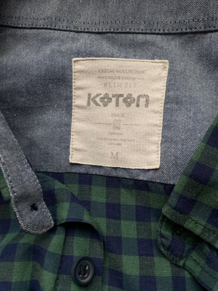 Erkek Yeşil Kareli Uzun Kollu Gömlek - Görsel 2