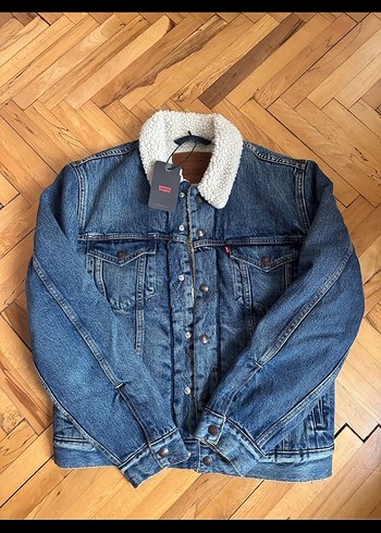Levis Mavi Denim Dugmeli Ceket