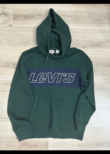 Levis Levi S Erkek Haki Kapusonlu Sweatshirt