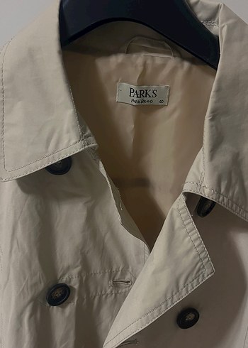 Bej Düğmeli Midi Kadın Trençkot - Görsel 2