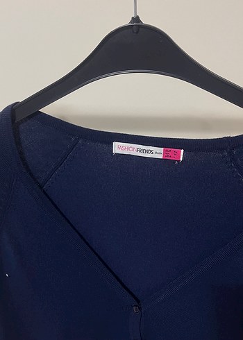 Lacivert Kadın Bisiklet Yaka Uzun Kollu Triko - Görsel 2