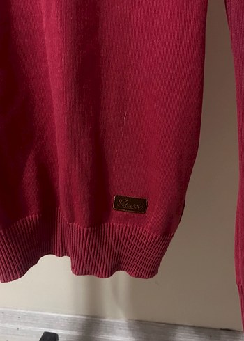 Pembe kadın Trıko İnce Örgü Sweatshirt - Görsel 4